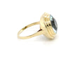 14K Yellow Gold Ring w/ Aquamarine; Size 6; 3.4g