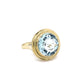 14K Yellow Gold Ring w/ Aquamarine; Size 6; 3.4g