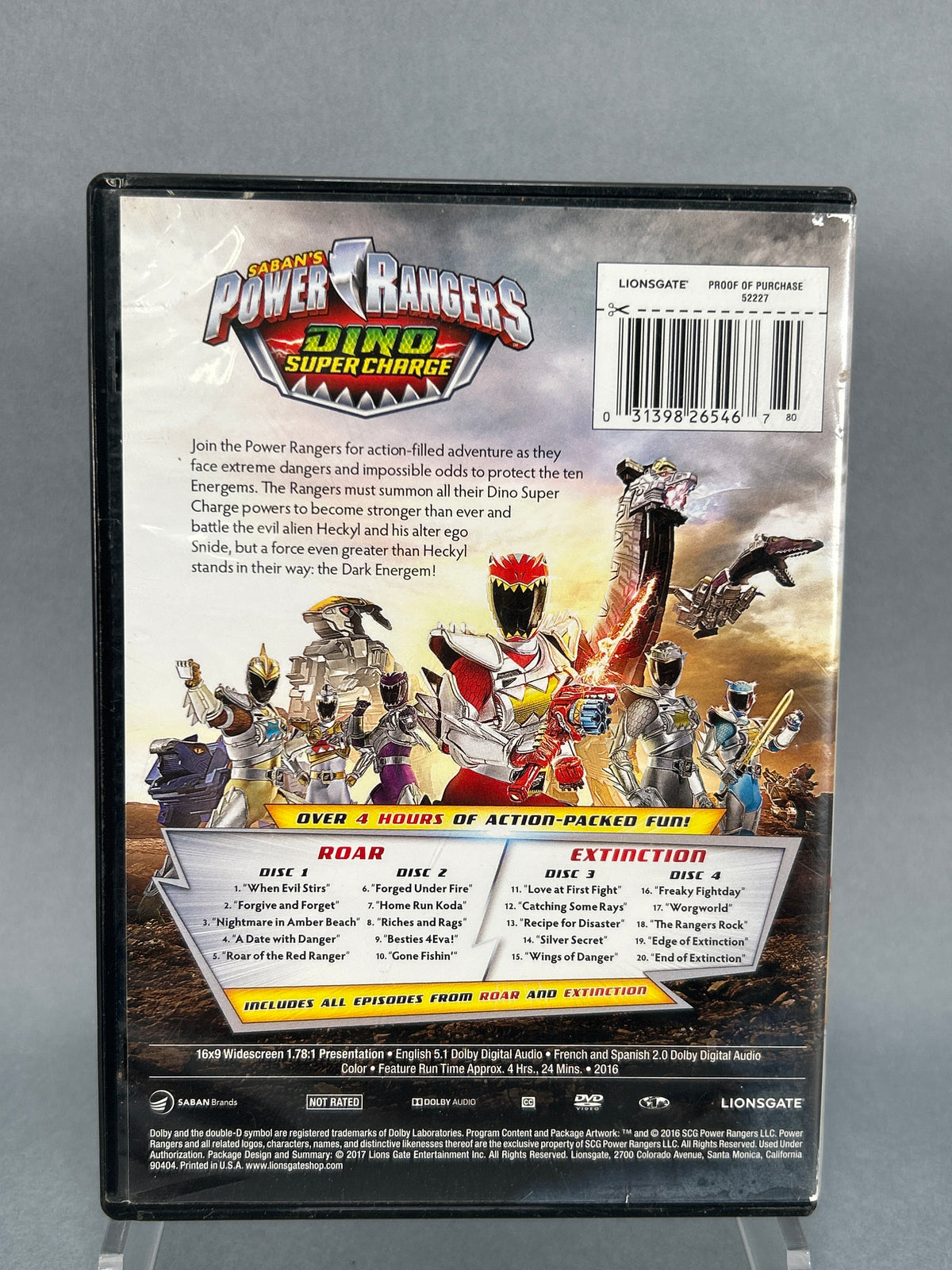 Power Rangers Dino Super Charge 4-DVD Set