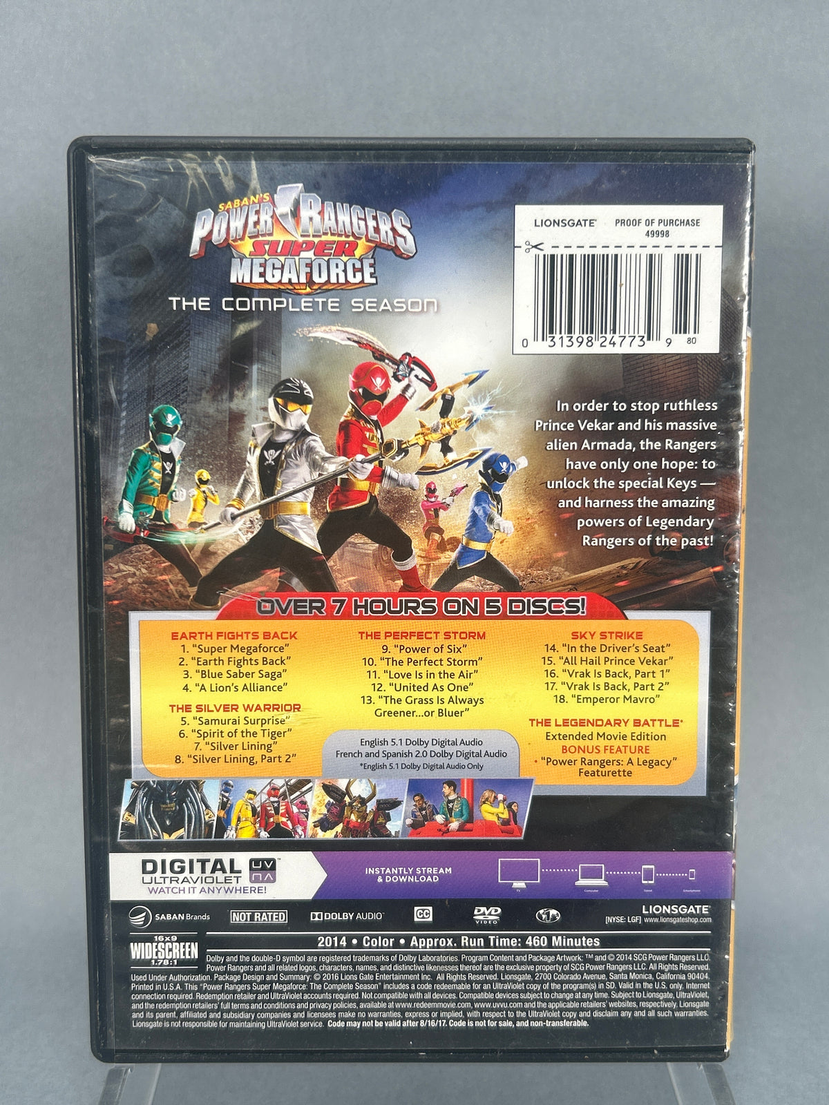 Power Rangers Super Megaforce 5-DVD Set