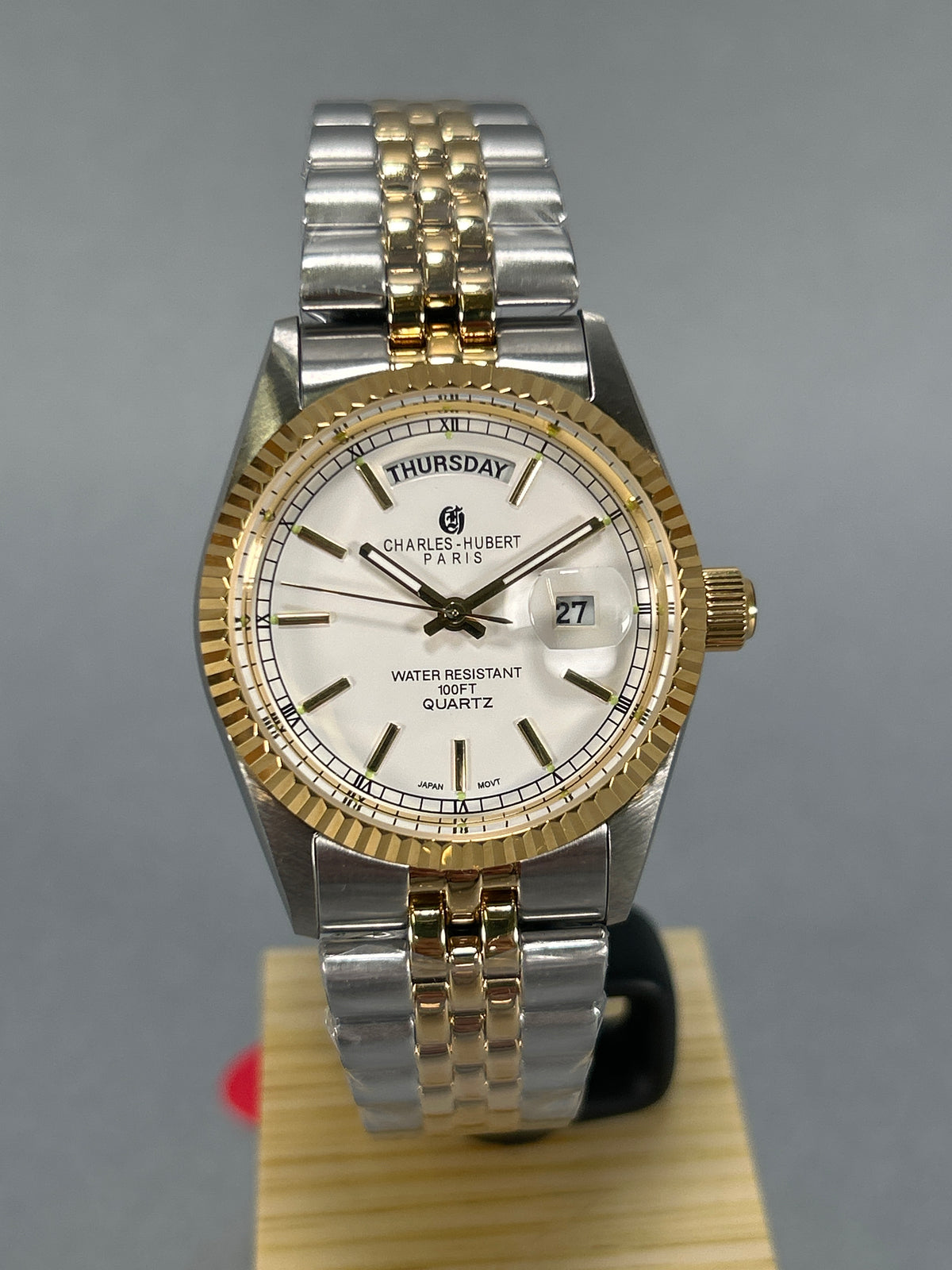 Charles-Hubert Paris Day Date Lady’s Watch