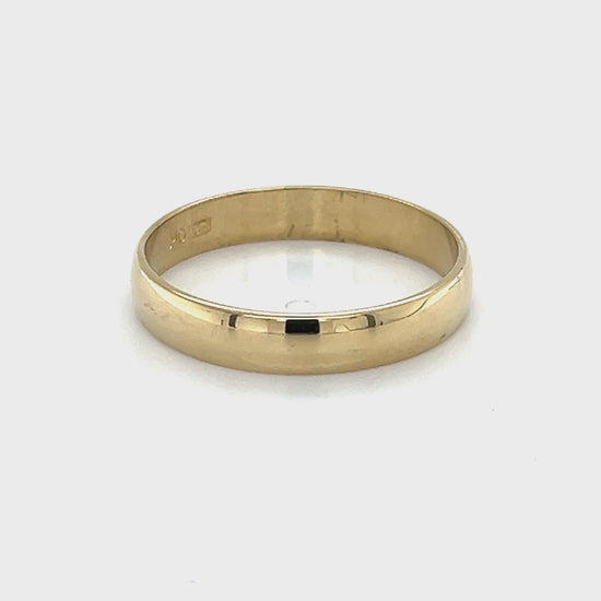 10K Yellow Gold Gentleman's Wedding Band; Size 11