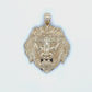 10K Yellow Gold Lion's Head Pendant; 2.2g