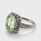 14K White Gold Vintage Lady's Ring; 1.9DWT: Size 5