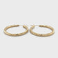 14K Yellow Gold Hoop Earrings; 2.0DWT; 3.1g