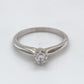 14K White Gold Diamond Solitaire Ring; 0.28CTW; Size 6.5; 1.4DWT