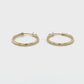 14K Yellow Gold Hoop Earrings; 0.6g