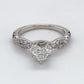 14K White Gold Diamond Ring; 0.80CTW; Size 6; 3.8g