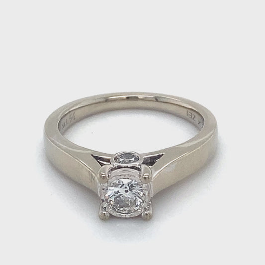 10K White Gold Diamond Lady's Fashion Ring; 2.3DWT; Size 7