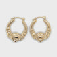 14K Yellow Gold Hoop Earrings; 0.7DWT; 1.1g