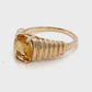 10K Yellow Gold Citrine Ring; 1.40CTW; Size 7; 2.1DWT