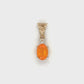 14K Yellow Gold Diamond & Stone Accent Pendant