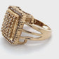 10K Yellow Gold Diamond Gentleman's Ring; 4.6DWT; Size 8