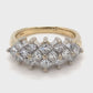 14K Yellow Gold Diamond Unisex Fashion Ring; 4.2DWT; 6.6g; Size 9