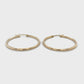 10K Yellow Gold Hoop Earrings; 1.4DWT; 2.2g