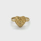 10K Yellow Gold Heart Lady's Ring; 1.1DWT; 1.6g; Size 5