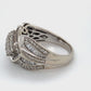 10K White Gold Diamond Ring; 1.25CTW; Size 7; 5.9g