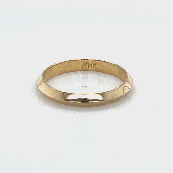 14K Yellow Gold Ring; Size 7 Video