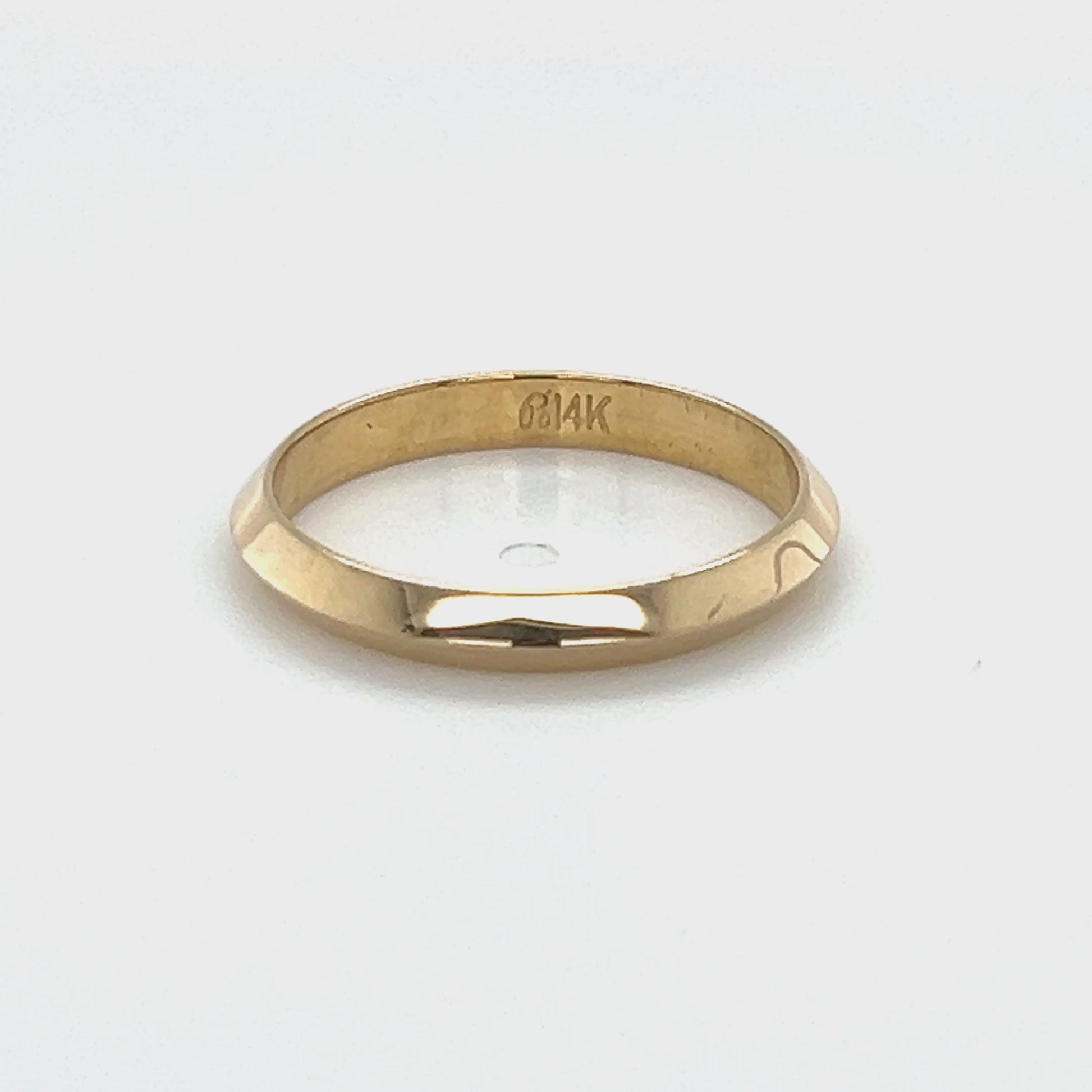 14K Yellow Gold Ring; Size 7 Video