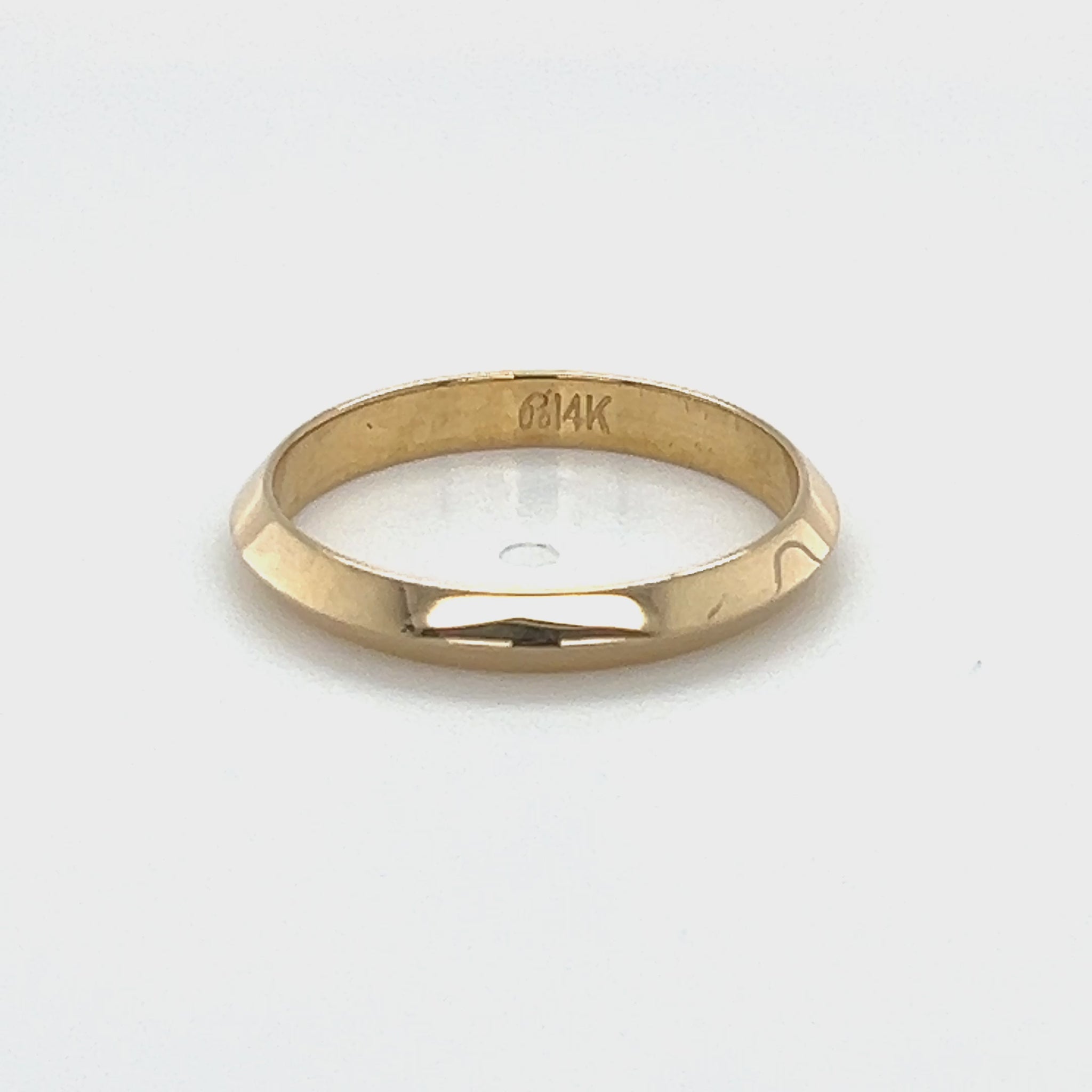 14K Yellow Gold Ring; Size 7 Video