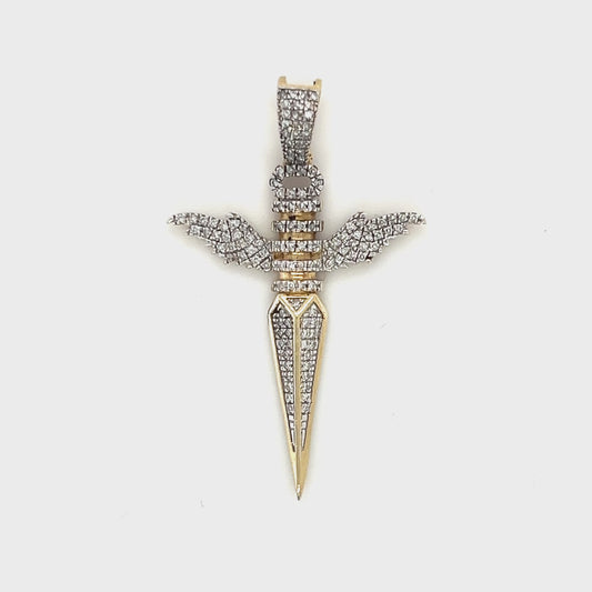 10K Yellow Gold Diamond Pendant; 0.25CTW; 2.9g