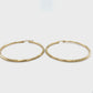 10K Yellow Gold Hoop Earrings; 1.9DWT; 3g