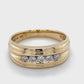 14K Yellow Gold Diamond Lady's Ring; 3.8DWT; Size 10.5