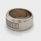 10K White Gold Harley Davidson Gentleman's Ring; 6.2DWT; Size 7