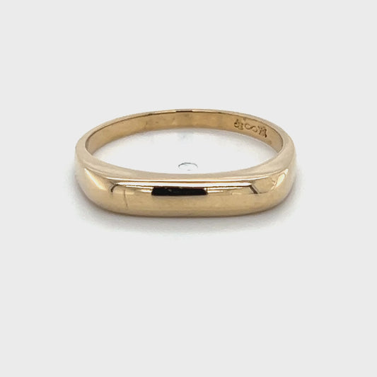 14K Yellow Gold Lady's Ring; 3.4g; Size 9