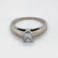 14K White Gold Diamond Solitaire Ring; 0.62CTW; Size 7.25; 4.2g