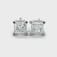 14K White Gold Diamond Stud Earrings; 0.80CTW; 1.0g