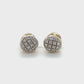 14K Yellow Gold Diamond Accent Stud Earrings; 0.6DWT