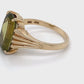 10K Yellow Gold Ring w/ Peridot 3.0 DWT; Size 8; 1.9g