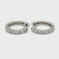 10K White Gold Diamond Earrings; 0.36CTW; 2,5g