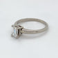 14K White Gold Diamond Ring; 0.55CTW; Size 4.5; 1.7g