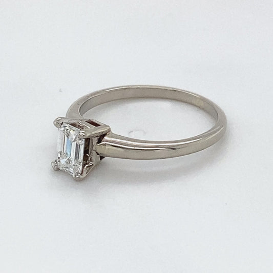 14K White Gold Diamond Ring; 0.55CTW; Size 4.5; 1.7g