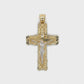 10K Two-Tone Gold Jesus on A Cross Pendant Video