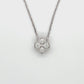 14K White Gold Diamond 18" Necklace