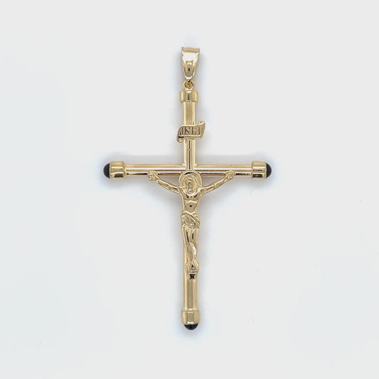 14K Yellow Gold Crucifix Pendant