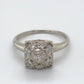 14K White Gold Diamond Ring; 0.30CTW; Size 7.5; 4.0g
