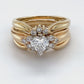 14K Yellow Gold Diamond Ring; 1.10CTW; Size: 8; 6.2DWT