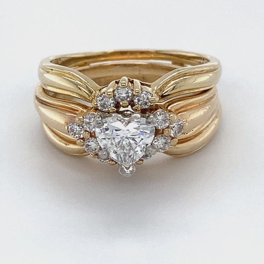 14K Yellow Gold Diamond Ring; 1.10CTW; Size: 8; 6.2DWT