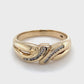 9K Yellow Gold Lady's Ring; 2.2DWT; Size 7