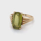 10K Yellow Gold Ring w/ Peridot 3.0 DWT; Size 8; 1.9g