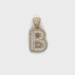 10K Yellow Gold "B" Pendant