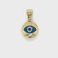 14K Yellow Gold Eye Pendant; 1DWT