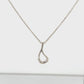 925 Sterling Silver Tiffany & Co. 16" Perreti Open Teardrop Necklace