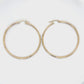 10K Yellow Gold Hoop Earrings; 1.9DWT; 2.9g