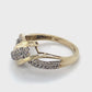 10K Yellow Gold Diamond Lady's Fashion Ring; 1.6DWT; Size 7