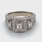 14K White Gold Diamond Ring; 1.20CTW; Size 9; 9.2g